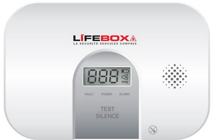 Détecteur de monoxyde de carbone digital Lifebox