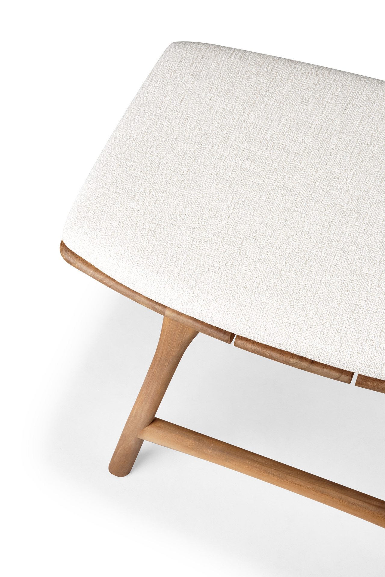 Teak Osso tuinkruk 45 - met off white kussen