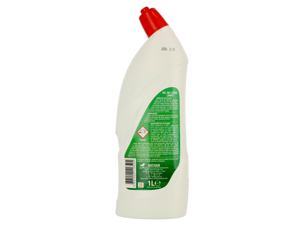 GEL AUCHAN SANITÁRIO LIXÍVIA LIMÃO 1L
