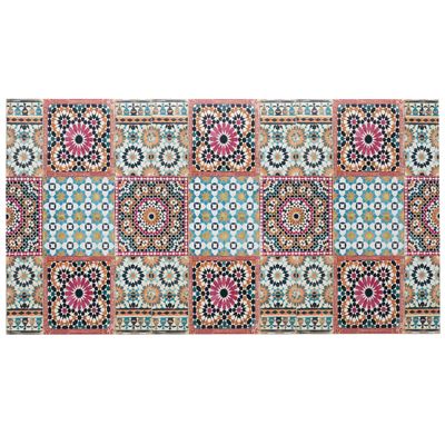 Tapis vinyle effet mosaïque