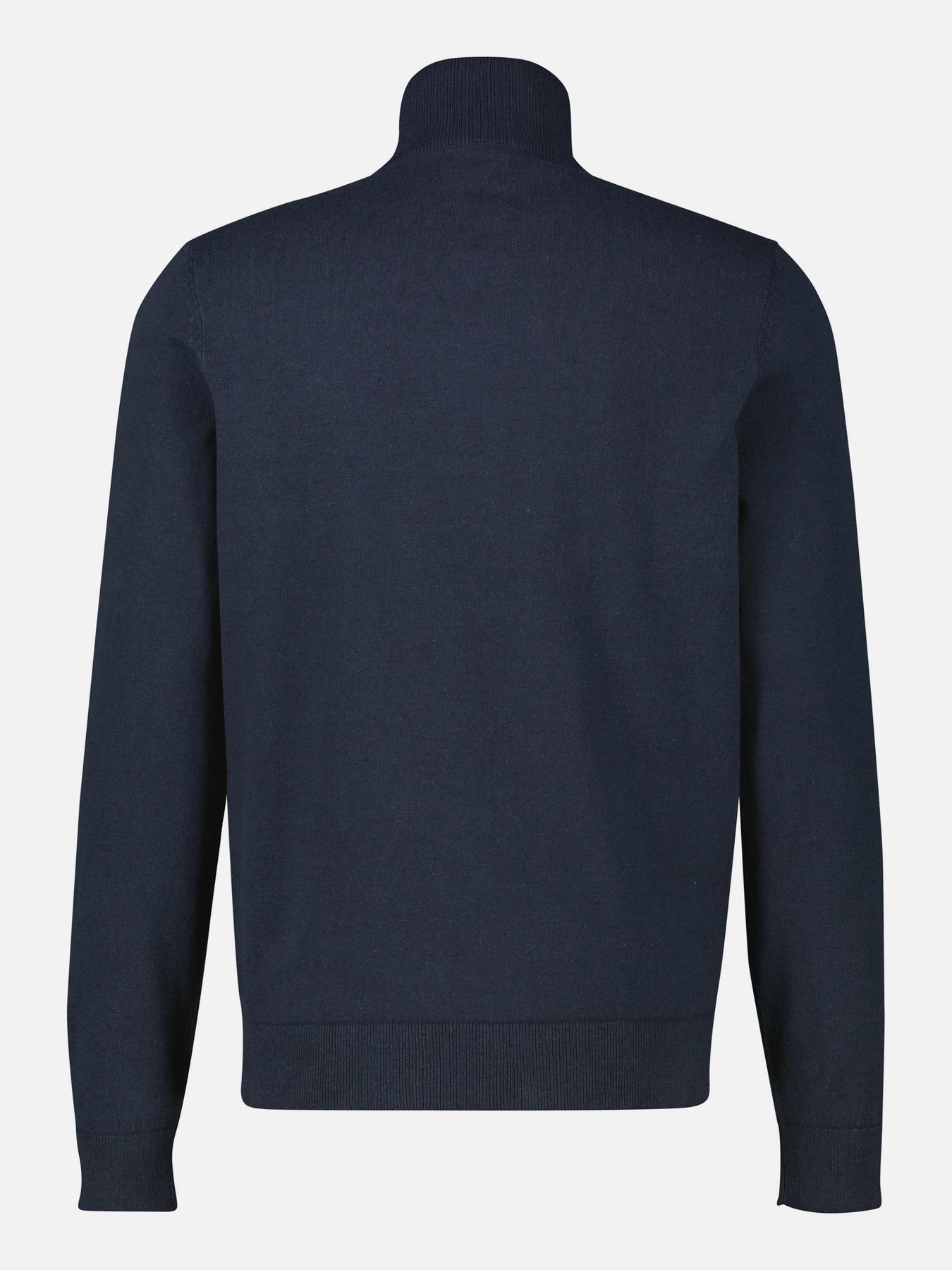 Flachstrickpullover mit Troyerkragen
