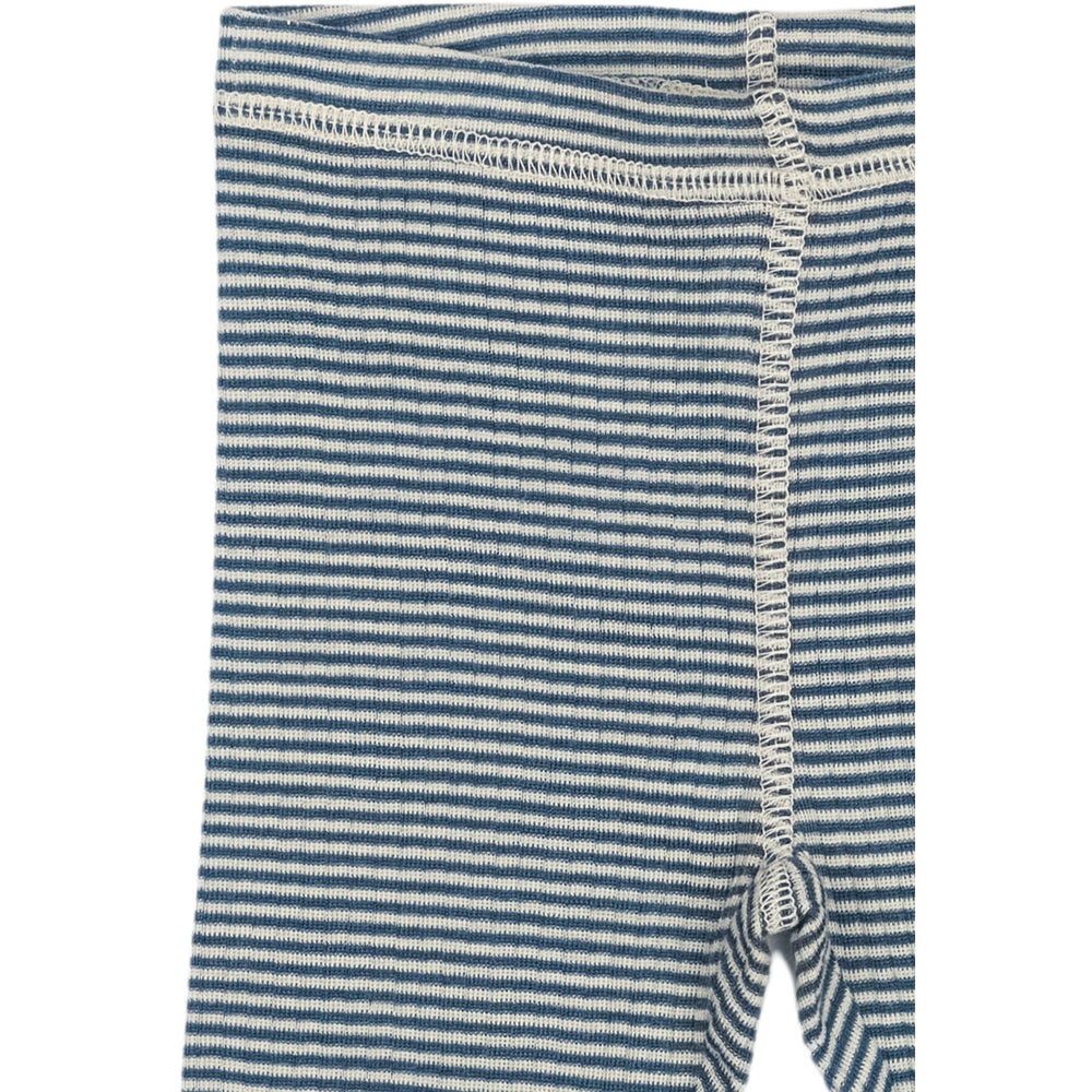 Køb Petit Piao Ensign Blue/dark Off White PPDante Leggings Merino Uld Striped