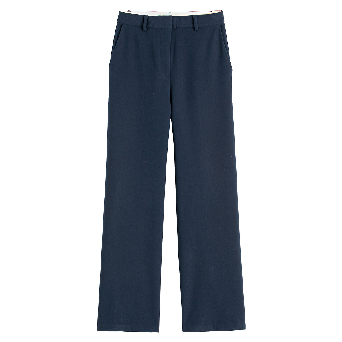 COLEÇÕES LA REDOUTE<br>Calças largas em poliviscose