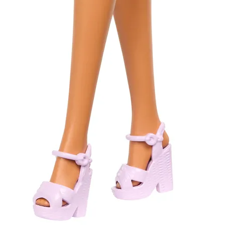 Barbie Fashionista Puppe im lila Rüschenrock