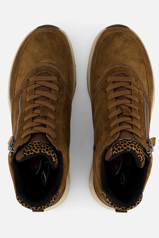 Gabor Rollingsoft Veterboots cognac Suede