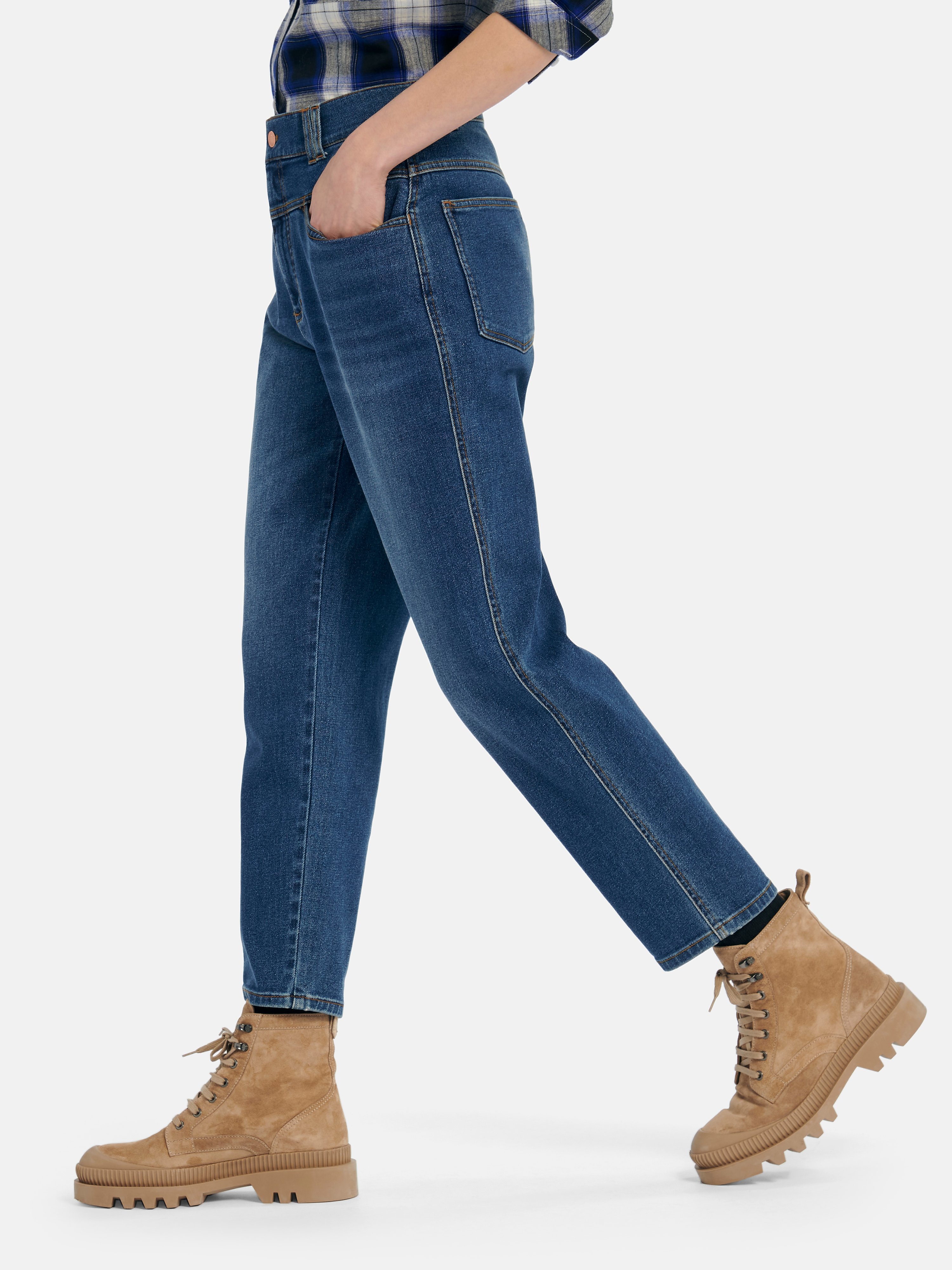 Knöchellange Slim Fit-Jeans