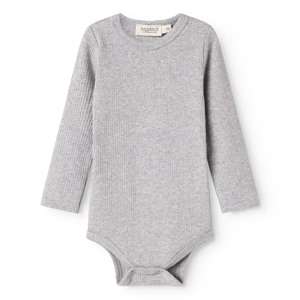 Køb MarMar Modal Melange Light Grey Melange Plain Body LS
