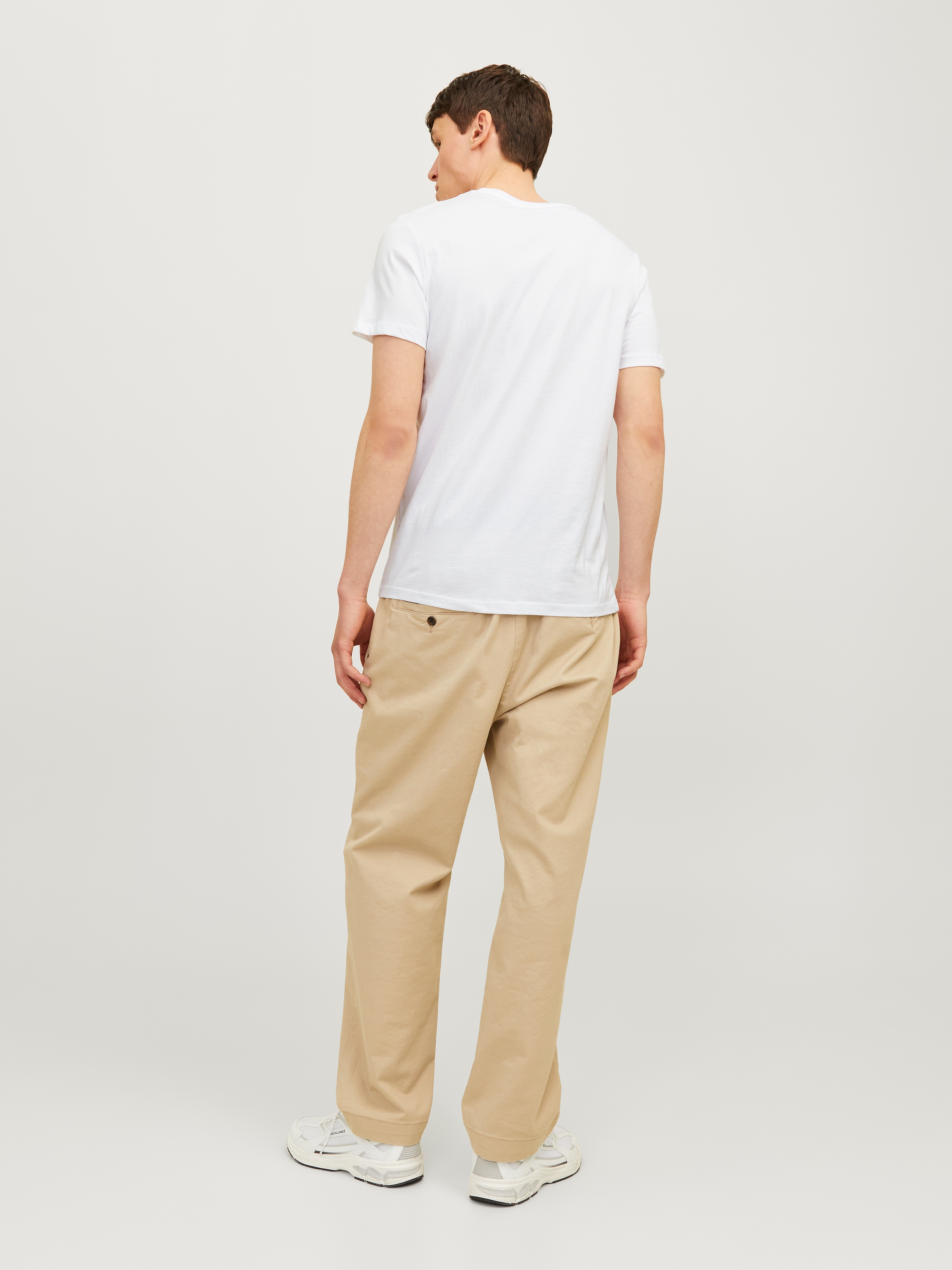 Jack & Jones Rundhalsshirt »JORJXJ im 5er Pack mit Rundhals und angenehmem Tragegefühl«, 5 Stk. unifarben, modisch, regular fit, Baumwolle, Rundhals