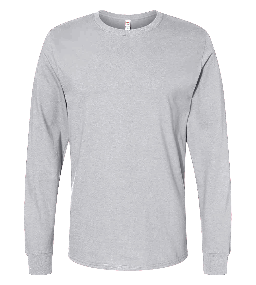 Fruit of the Loom SC201 - T-Shirt Homme Manches Longues Coton