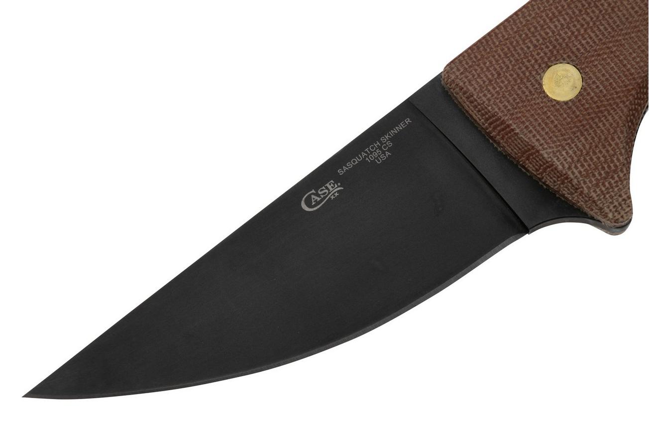 Case Sasquatch Skinner 35102 Smooth Natural Micarta 1095 CS jachtmes
