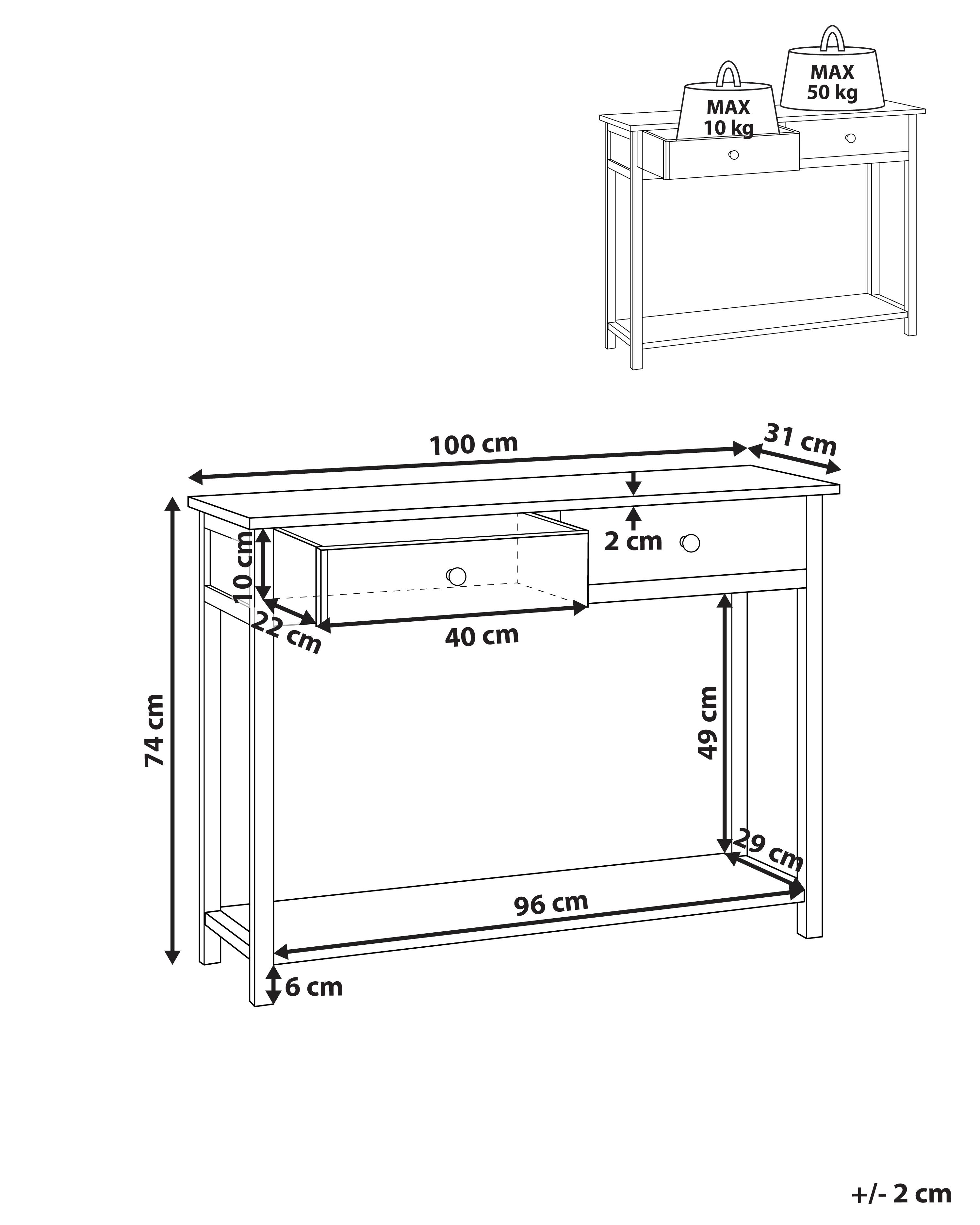 Sidetable SALTON Sassafras Bruin