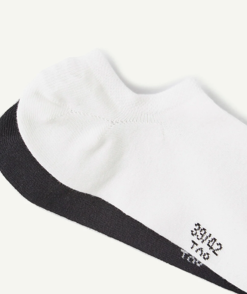 LE LOT DE 2 CHAUSSETTES BASSES NOIRES ET BLANCHES
