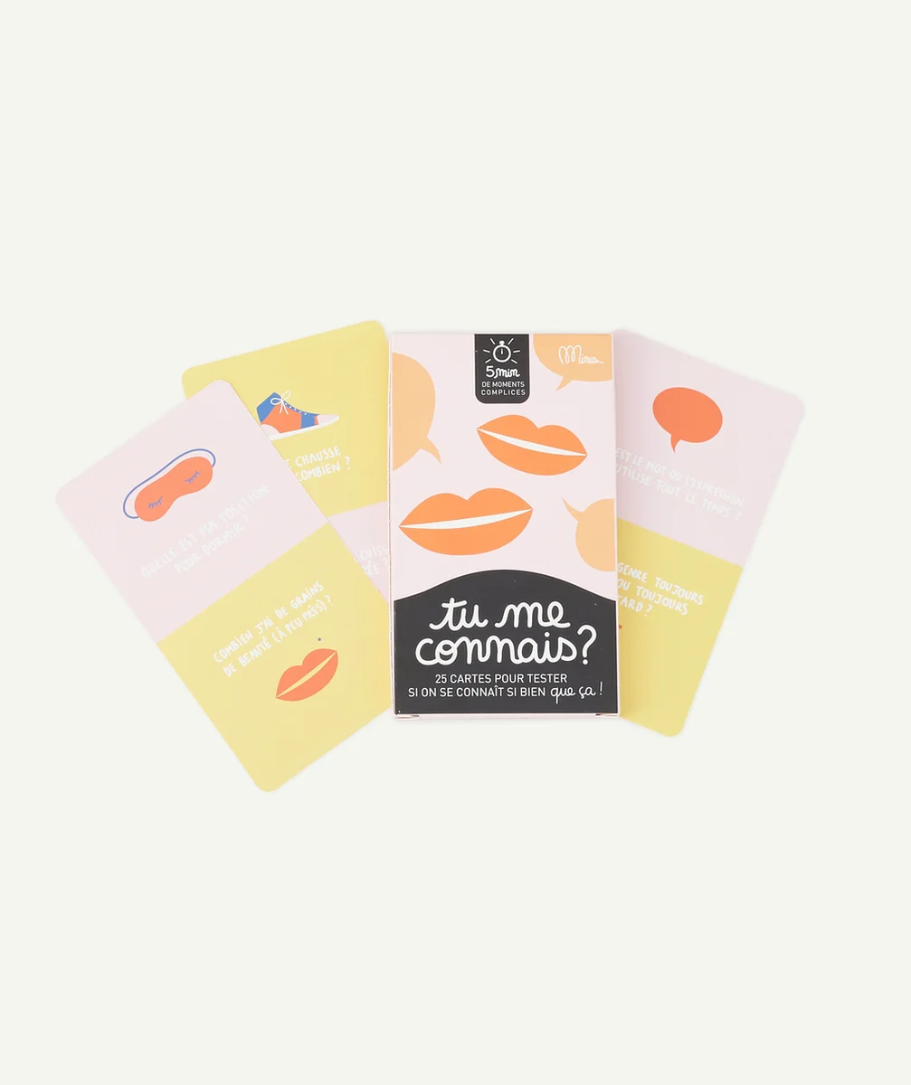 MINUSLE JEU DE CARTES TU ME CONNAIS ?