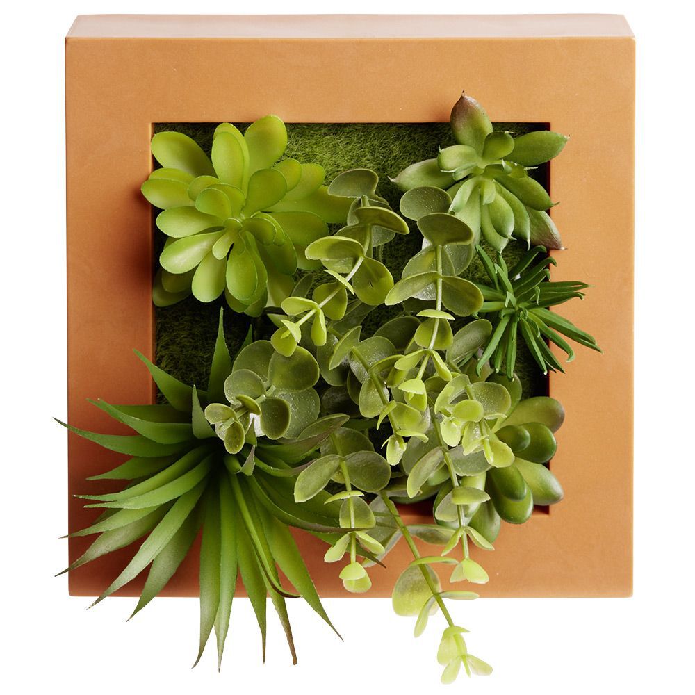 Cadre végétal plante artificielle murale