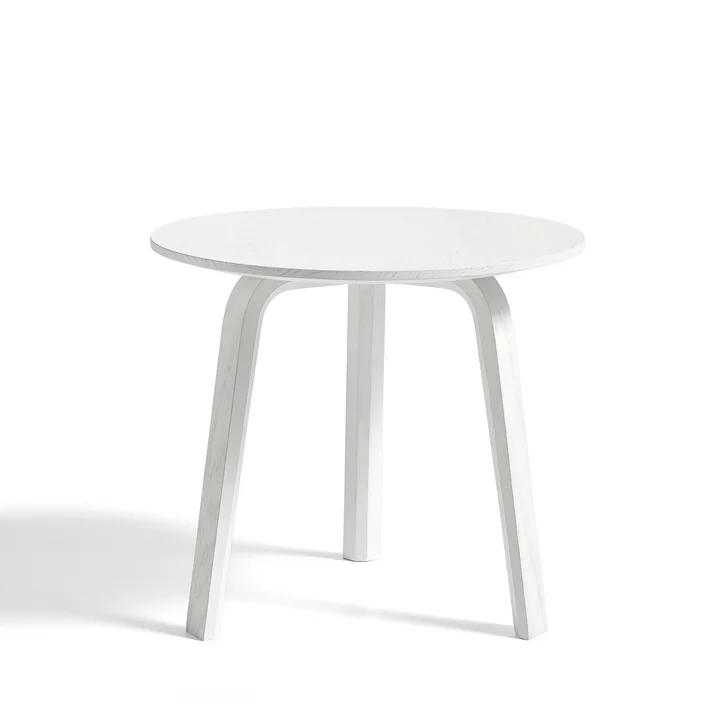HAY - Bella Beistelltisch Ø 45 cm / H 39 cm, Eiche weiss gebeizt
