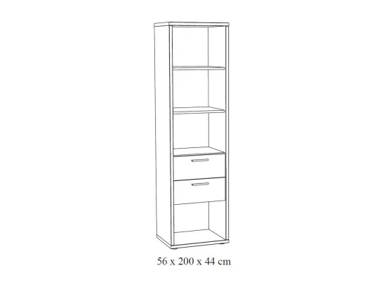 Chambre enfant robuste MATHEO, lit 90x200, armoire, bureau, bibliothéque et chevet