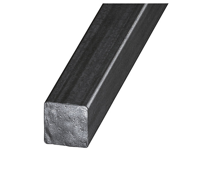 Carré acier verni 14 x 14 mm, 2 m
