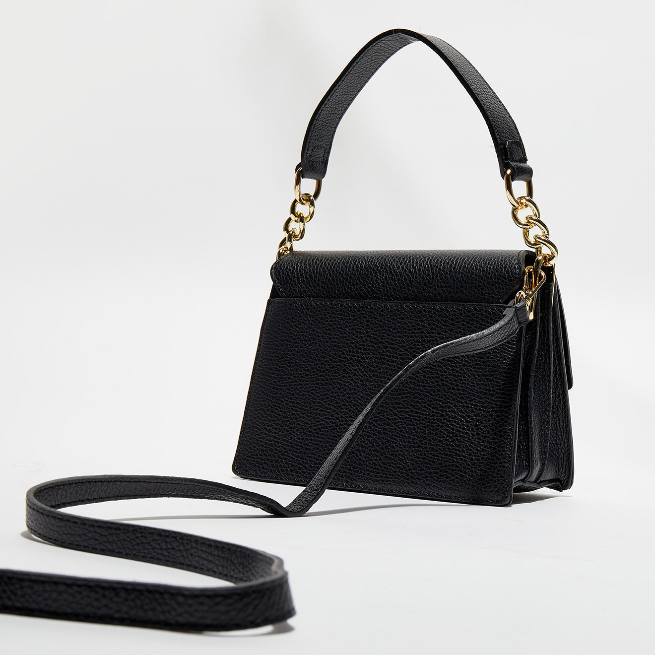 Christian Laurier Sac bandoulière en Cuir Adriana noir - 21.5x16x10 cm