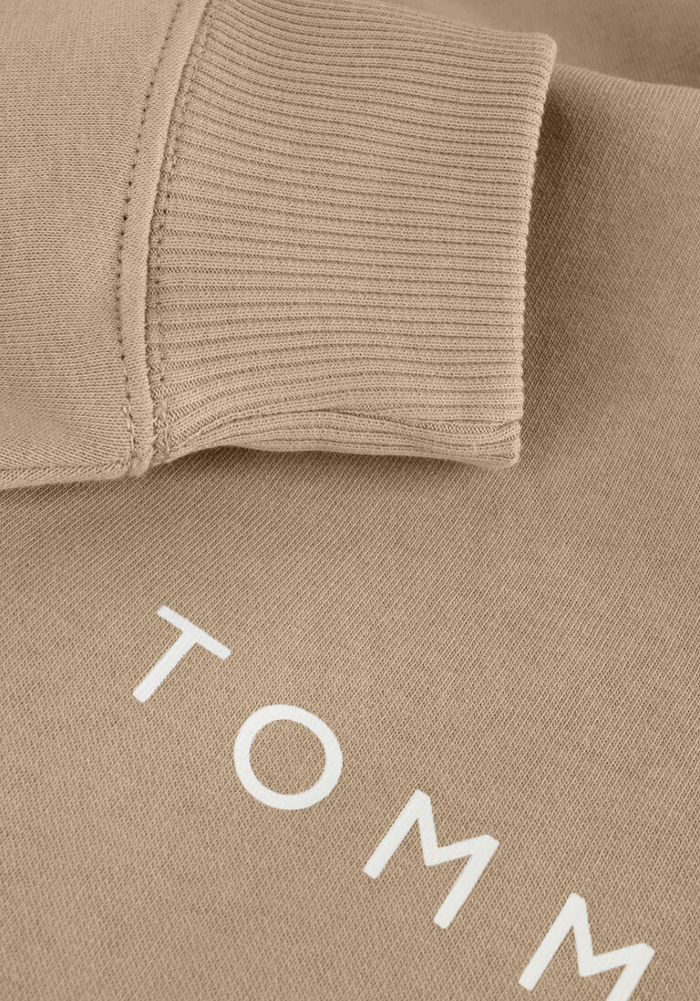 TOMMY HILFIGER beige tommy hilfiger sweater mdrn reg corp logo c-nk swtshrt