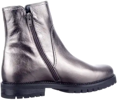 52.724.90 H Gabor zilver metallic - maat 8.5 enkellaars zilver metallic - maat 8.5 Calandschoen