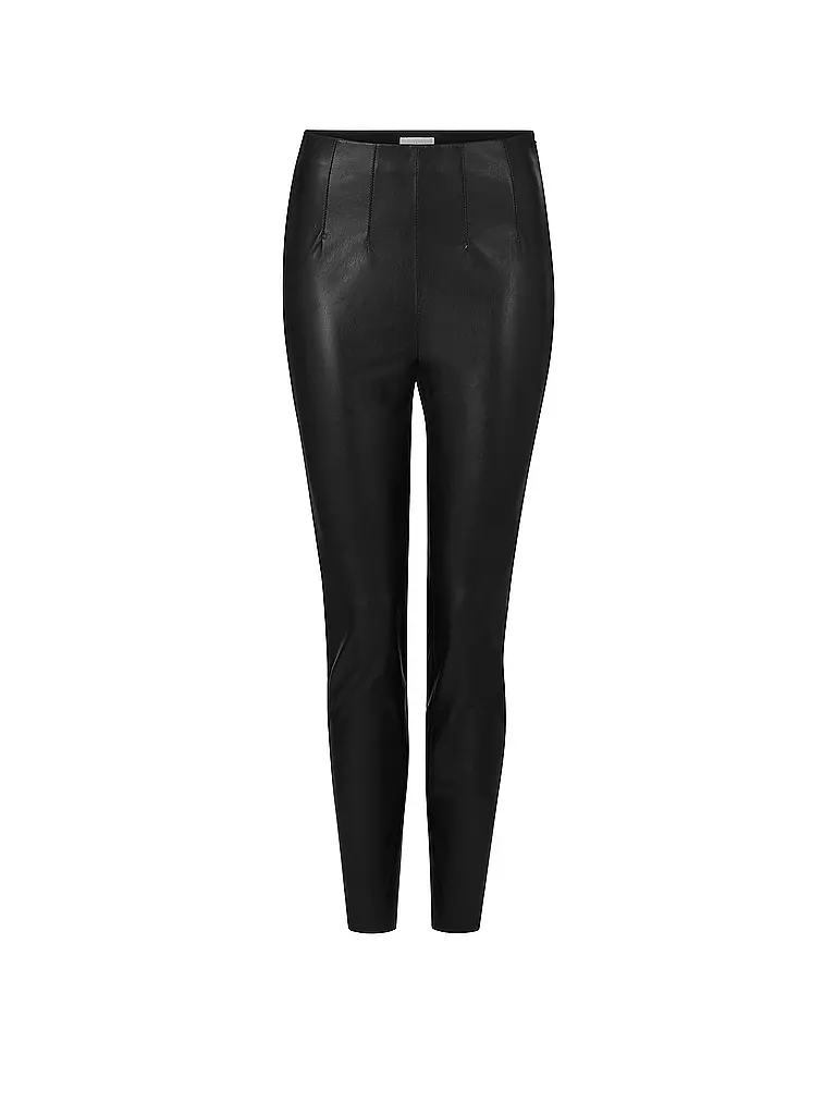 RICH & ROYAL Leggings in Lederoptik schwarz