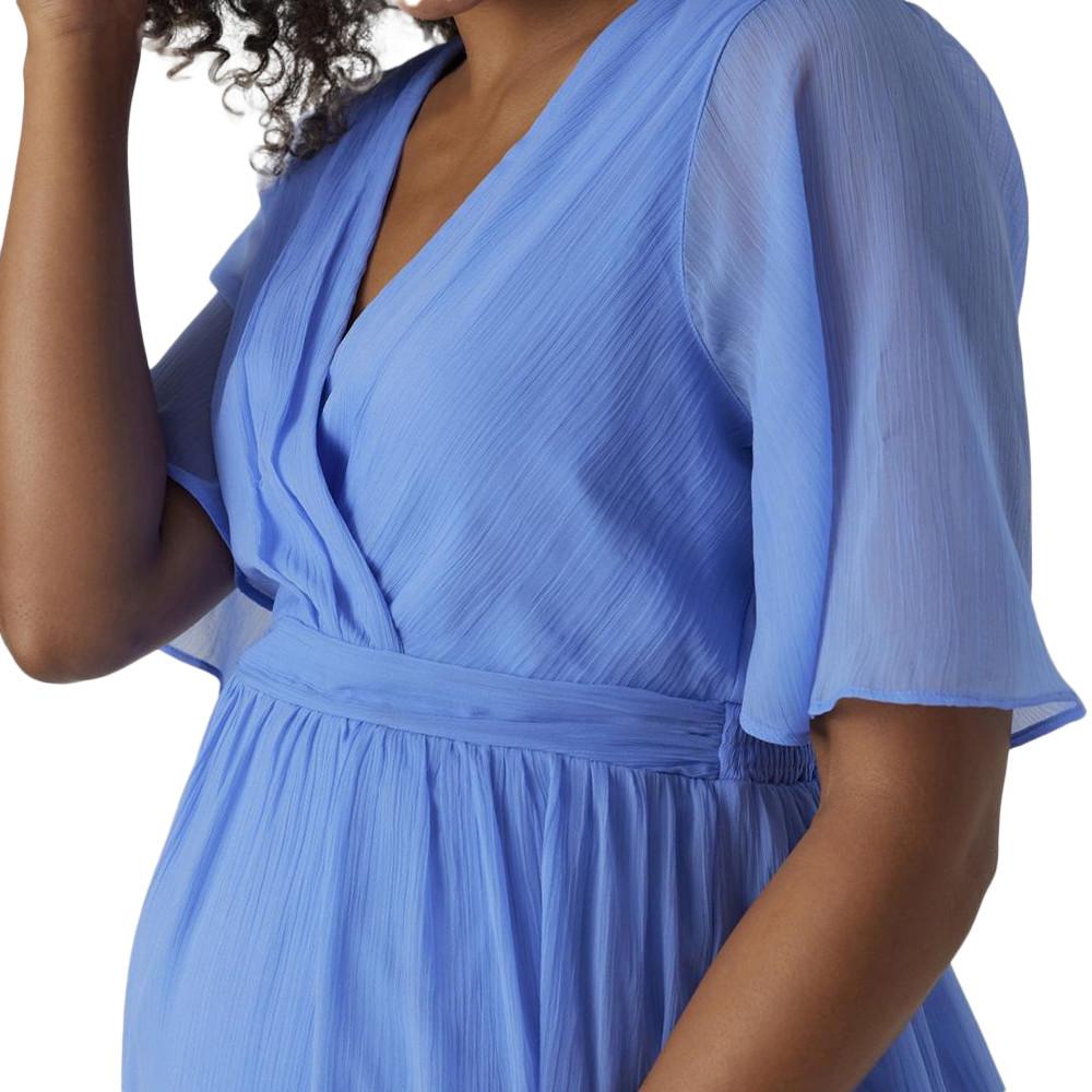 Vero Moda Maternity Robe de Grossesse Bleu Femme Vero Moda Marternity Exp