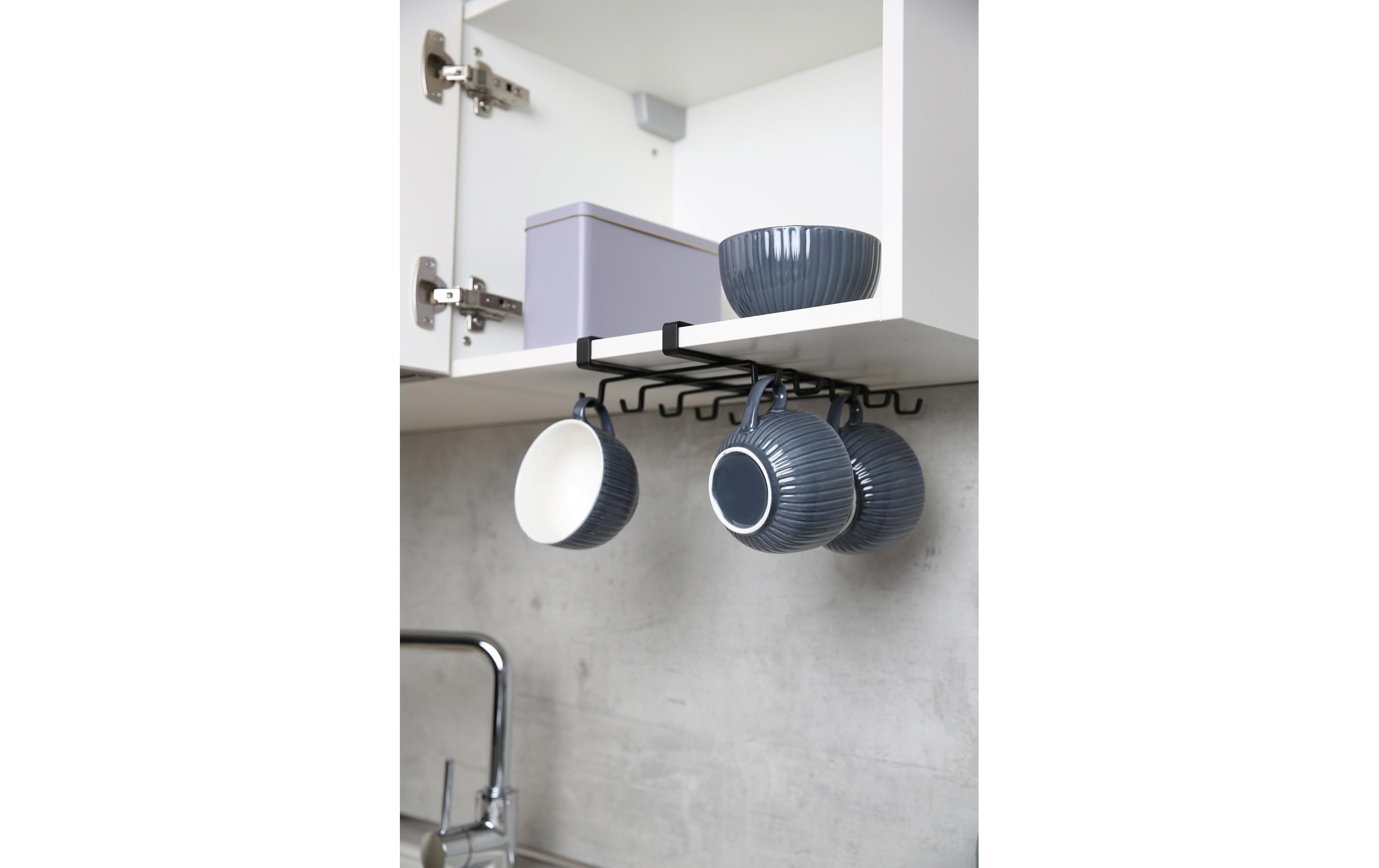 Schrankeinbau Tassenhalter SchwarzTassenhaken