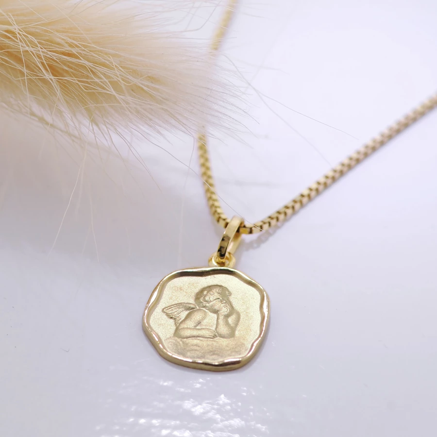 Acalee Kinder-Halskette mit Schutzengel 3338K Gold gold