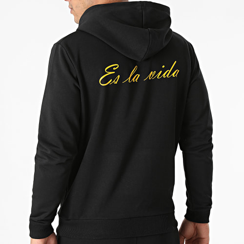 Ensemble De Survêtement Es La Vida Noir Jaune