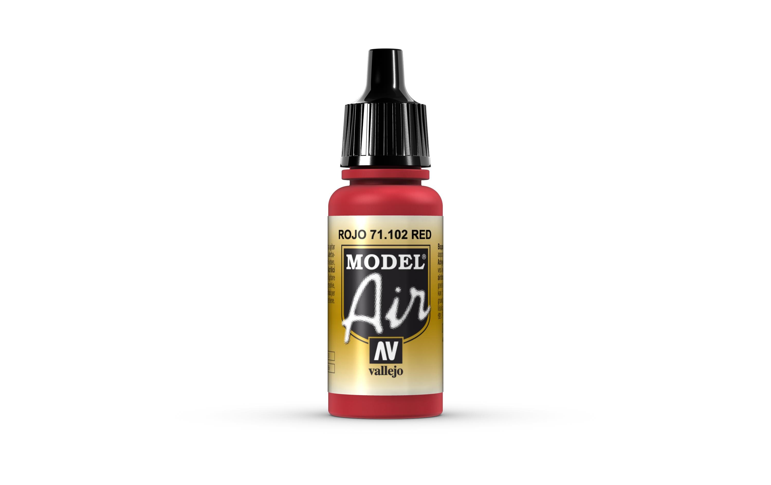 Airbrushfarbe Rot 17 mlAcryl Model Air Color für Airbrush
