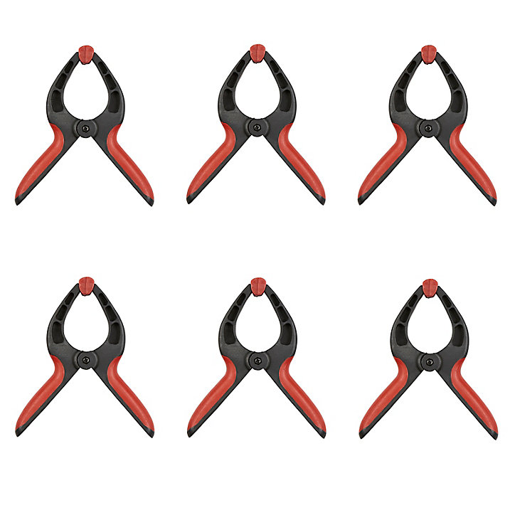Lot de 6 pinces à ressort