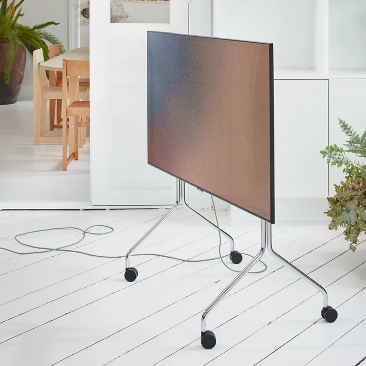Pedestal - Moon Rollin' TV-Ständer, 40 - 70 Zoll, chrome