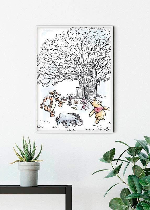Komar Bild »Winnie the Pooh Playground« Disney 1 Stk. tlg. Wandbild zur Dekoration im Kinderzimmer - ohne Rahmen