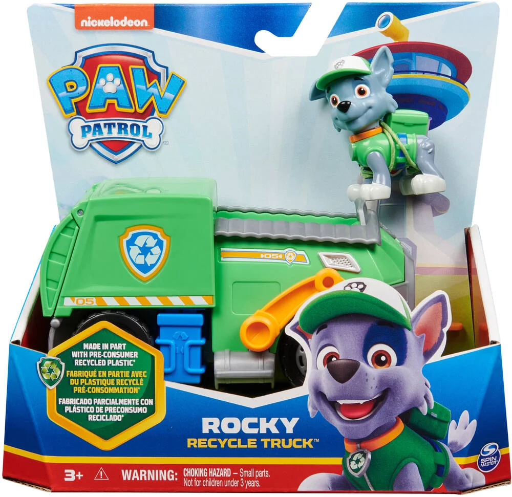 PAT'PATROUILLE  - VEHICULE ET FIGURINE ROCKY