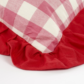 Kussen ruit roze - l55xb35xh10cm