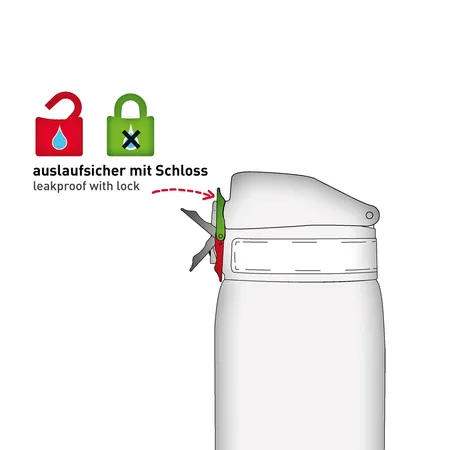 Roth Trinkflasche Tyrannosaurus mit Easy-Trinkverschluss, 350 ml