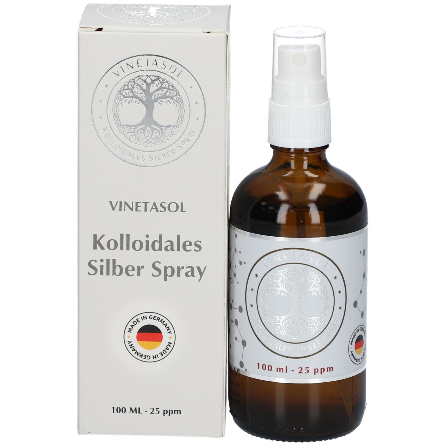 Vinetasol kolloidales Silber 25 ppm