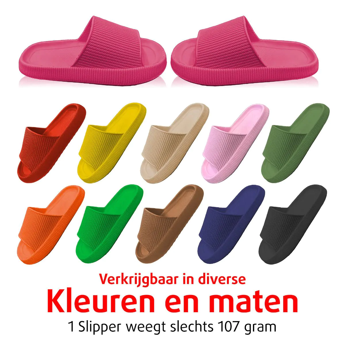 Orthopedische Zomer Badslippers (Pink)