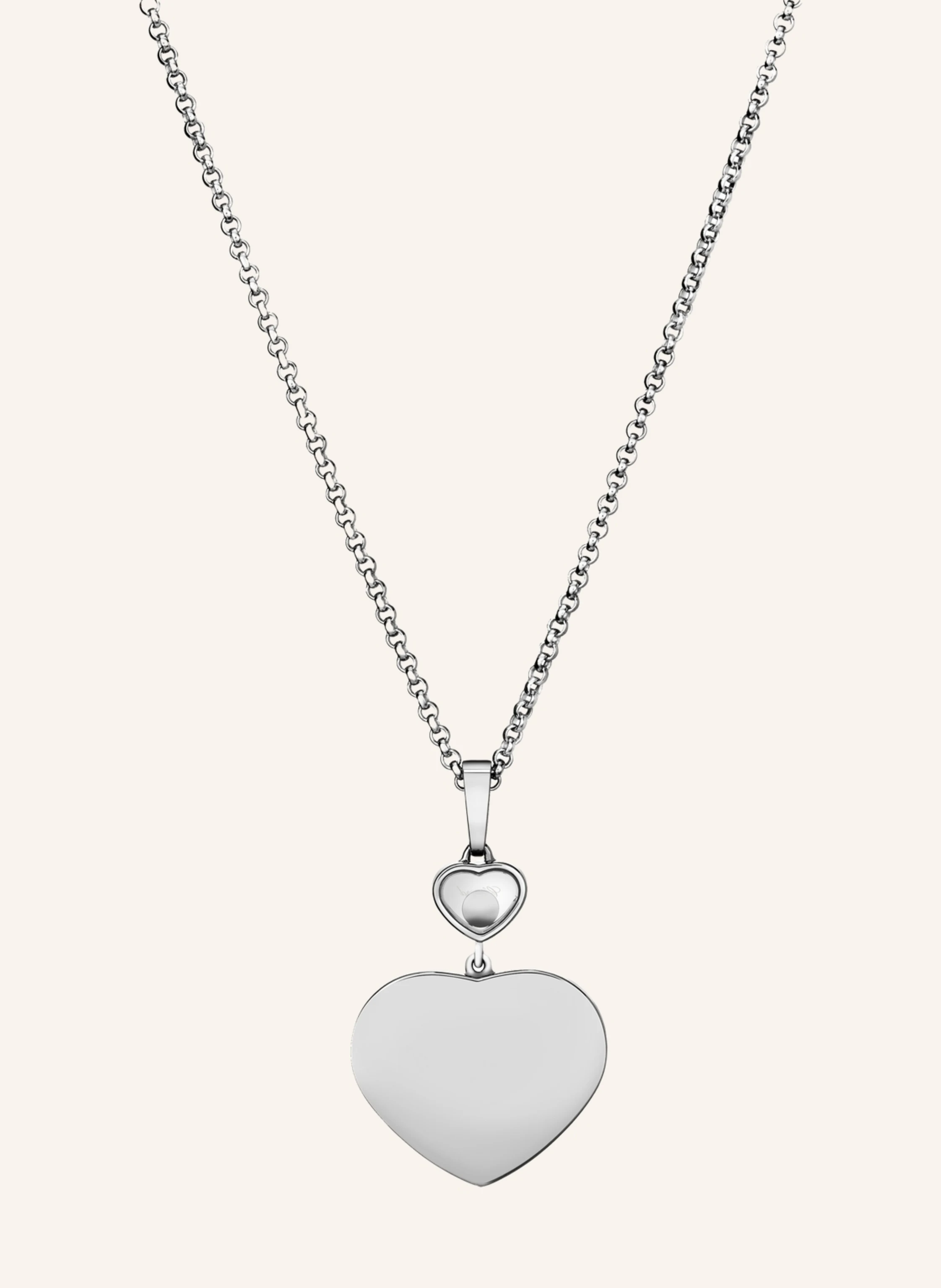 Chopard Anhänger HAPPY HEARTS Anhänger aus 18 Karat Weißgold und Diamanten