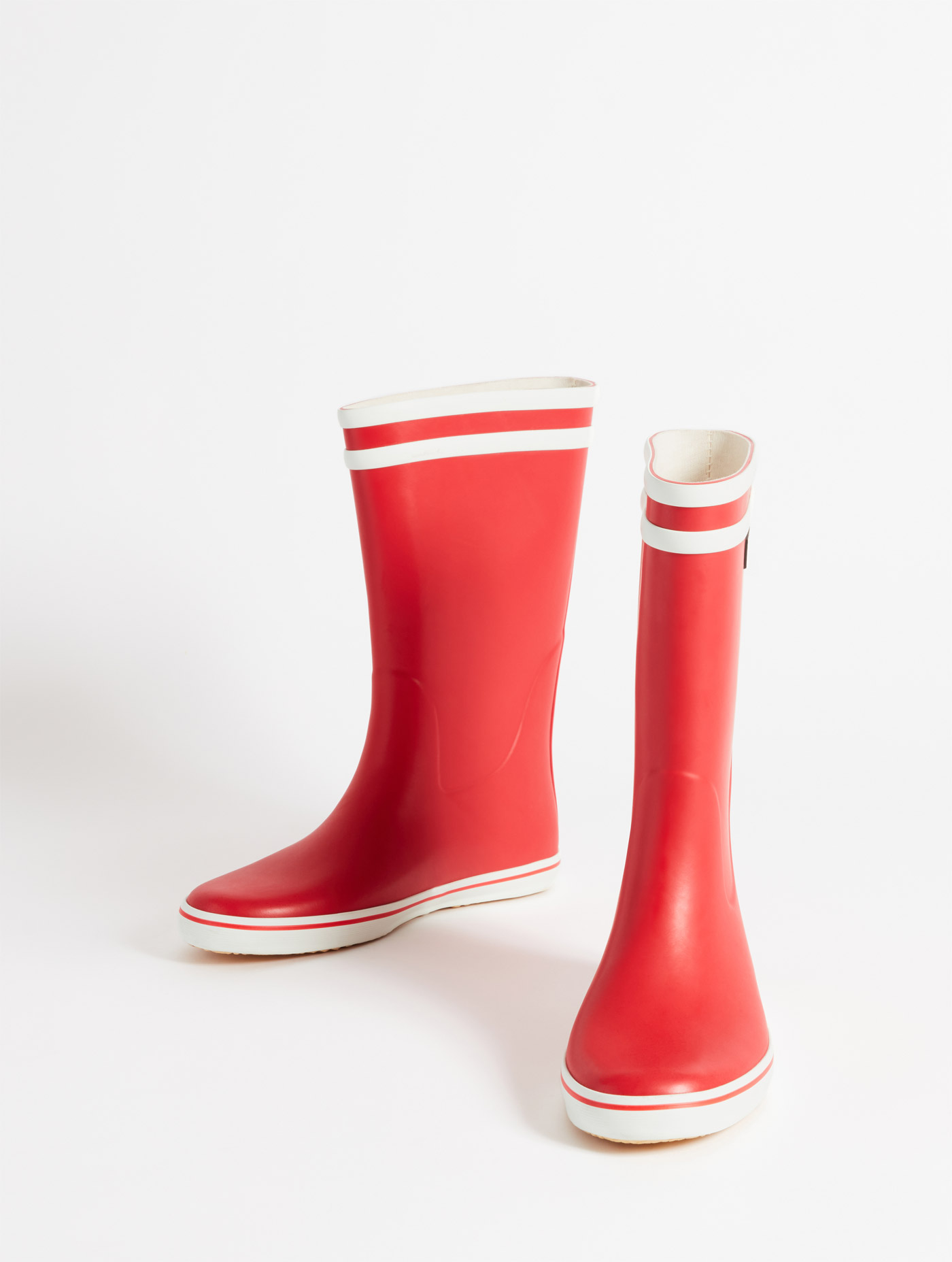 La botte iconique du bord de mer ROUGE/BLANC