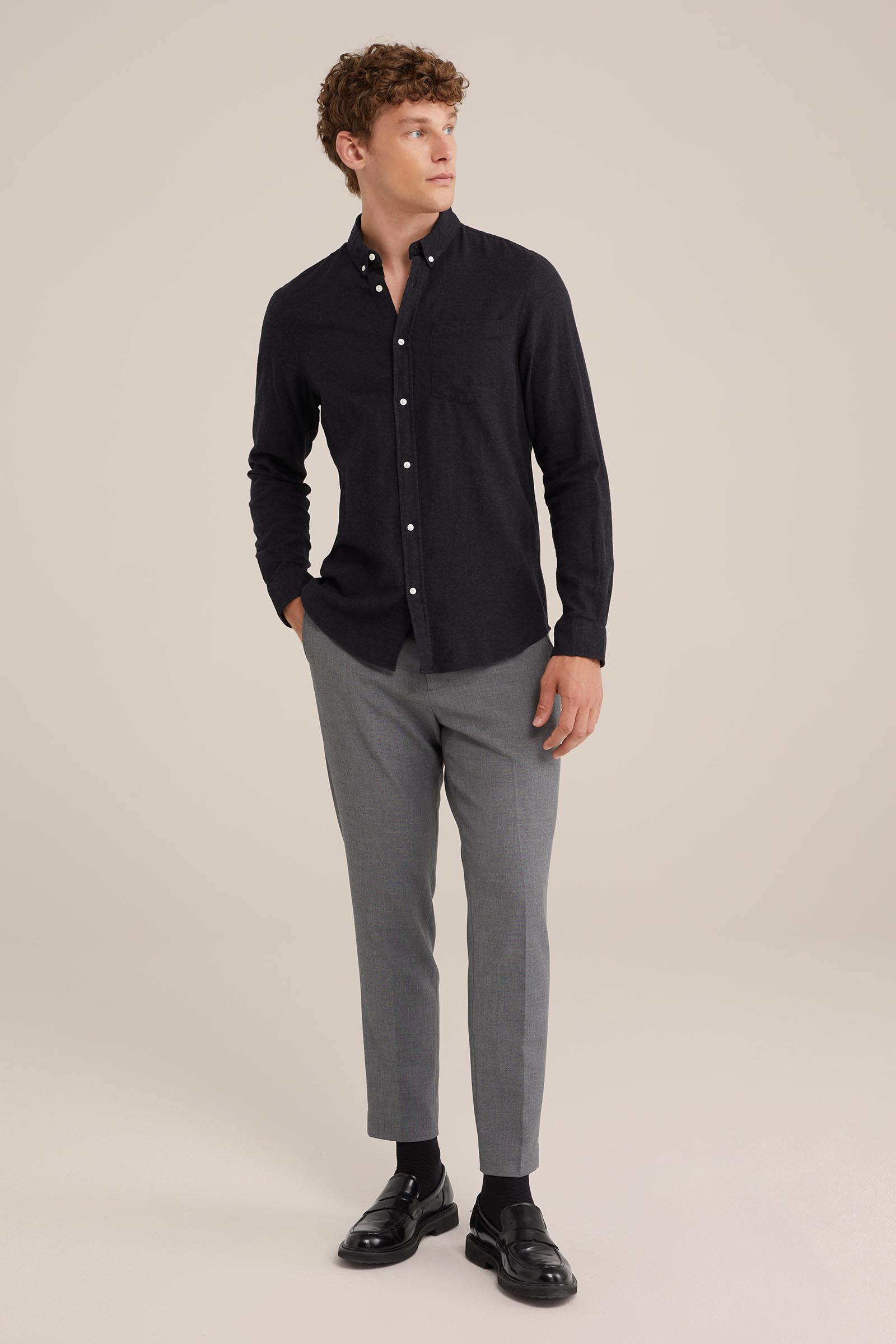 flanellen overhemd WE Fashion Zwart