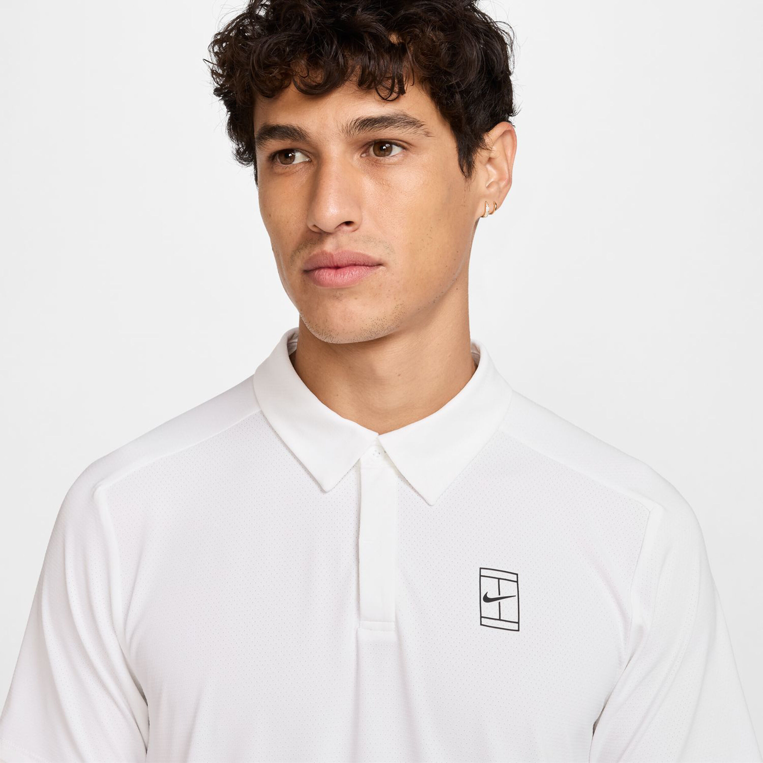 Nike Court Dri-Fit Advantage Polo Hommes - Blanc