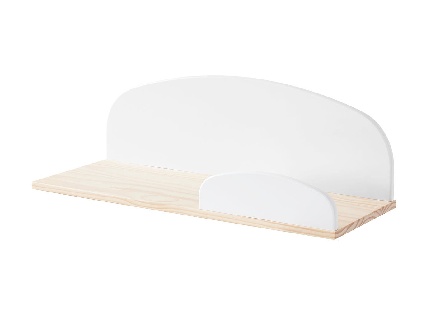 LUCEVI - Kiddy Wandplank 65cm - Hout - Wit - 65x25x21.5 cm