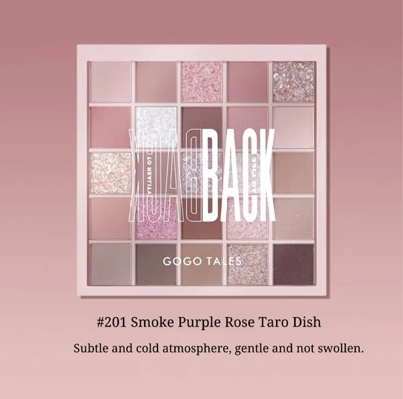 GOGO TALES - 25 kleuren oogschaduwpalet - Smoke Purple Rose
