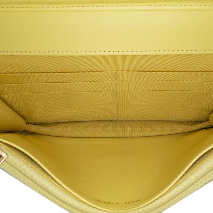 Chanel Vintage Chanel Wallet On Chain Yellow