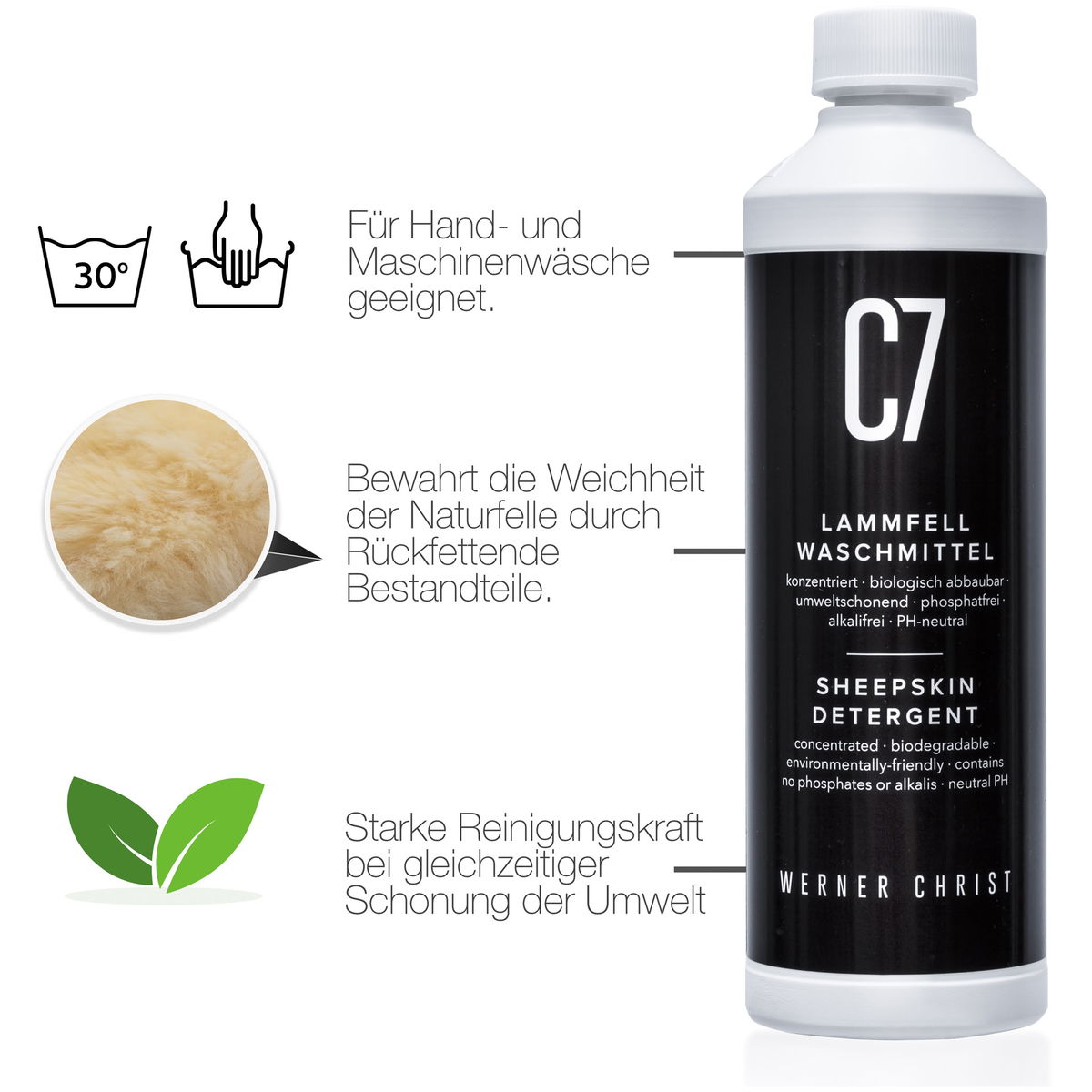 Werner Christ BabyWerner Christ Baby   Lammfell Waschmittel 50ml