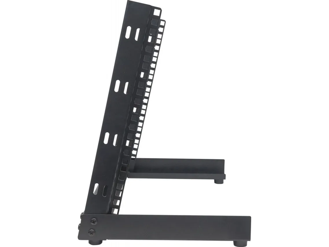 Intellinet 714747, Fritstående reol, 12U, 3,4 kg, Sort
