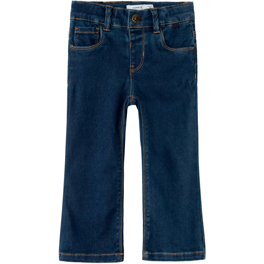 Køb Name It Dark Blue Denim Salli Bootcut Jeans Noos