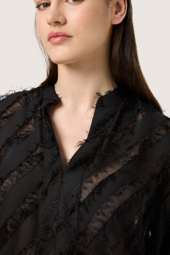 Soaked in Luxury SLColete Amily Blouse 34 Black