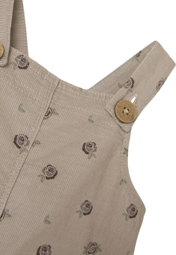 Lil' Atelier NBFNOLA FLORAL CORD OVERALL 8260-MU Gray morn/floral